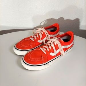 Vans Old Skool Orange Suede & Textile Lace Up Sneakers